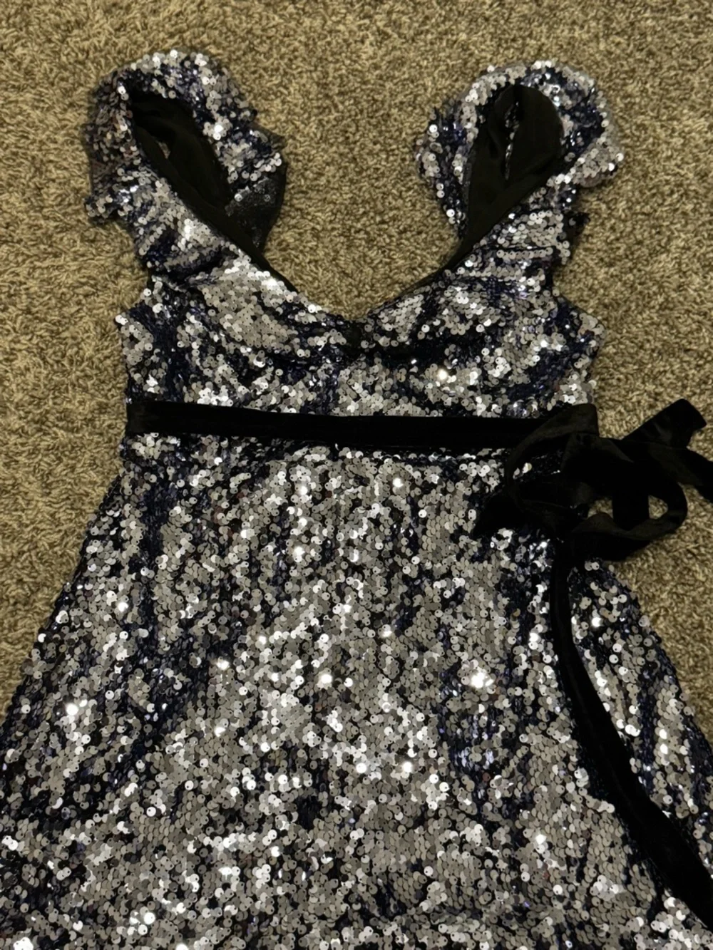 Free People Purple Siren Sequin Dress Size 6 - Picture 6 of 16